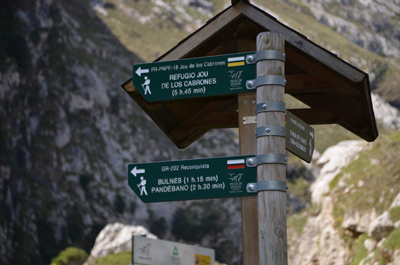 Señal de inicio de ruta